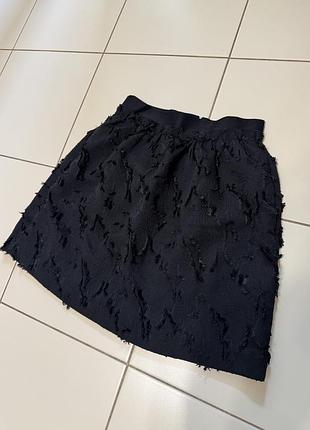 Коротка чорна жіноча спідниця h&m