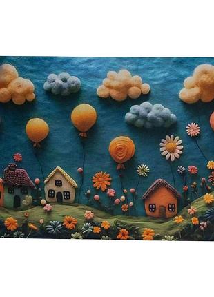 Коврик диатомитовый с 3d-эффектом whimsical village 58*38 см универсальный hp-42-34