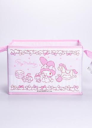 Корзина для игрушек 30×20×20 (см) мягкая складная розовый hp-41-7p