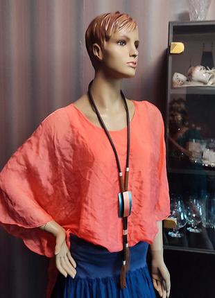 Блузони з натурального шовку італія.l-xxl