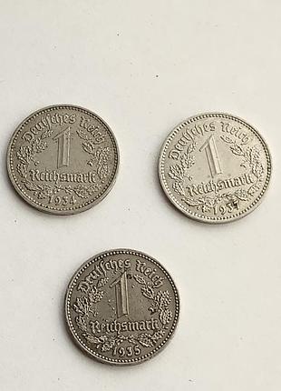 1 рейхсмарка німеччини часів третього рейху. 600 грн одна