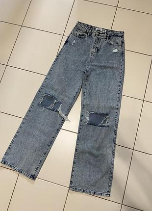 Жіночі джинсові штани кльош denim