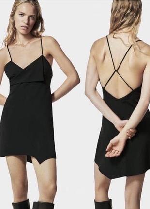 Чорна сукня від zara в ідеальному стані. розмір м