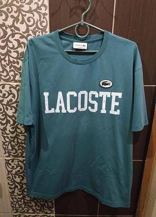 Мужская ​футболка lacoste big logo classic fit originals