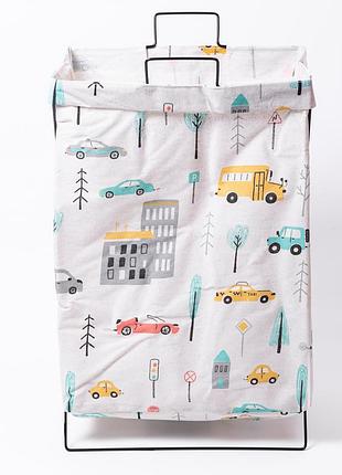 Кошик для білизни на підставці 36×30×55 (см) м'який hp-41-3
