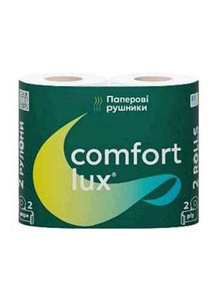 Рушник паперовий 2рул 2шар premium білий тм сomfort lux