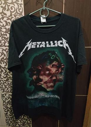Мужская футболка metallica worldwired tour 2017-2018 hardwired l gildan originals