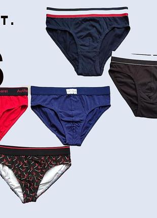 Мужские трусы слипы плавки primark, 5 шт уценка