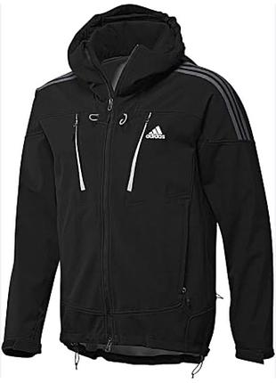 Чорна куртка softshell adidas terrex