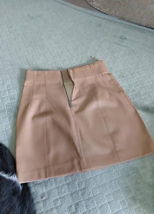 Шкіряна спідниця від zara