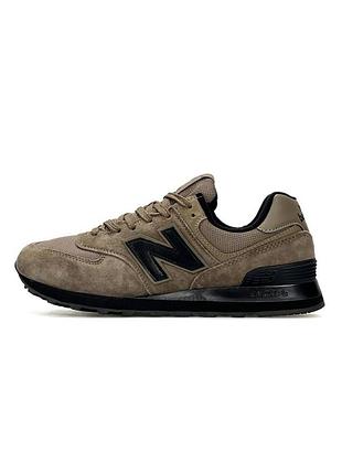 Кросівки чоловічі new balance 574 m sand black