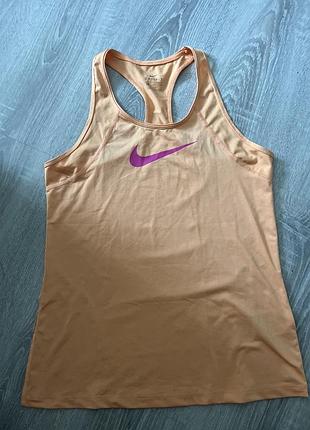 Спортивна майка nike s оранжева жіноча