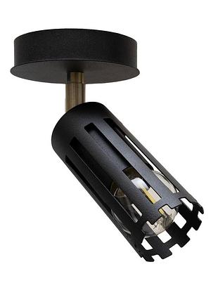 Світильник настінно-стельовий msk electric teramo спот поворотний nl 18050-1 bk