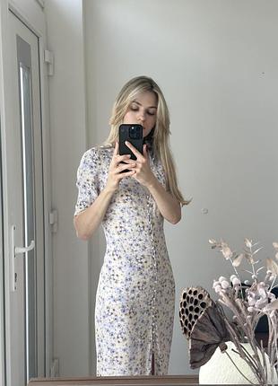 Принтована міді сукня h&m розмір xs 6 плаття