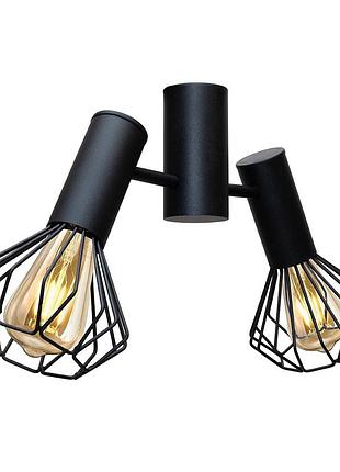 Люстра потолочная msk electric diadem под две лампы е27 nl 22154-2 bk