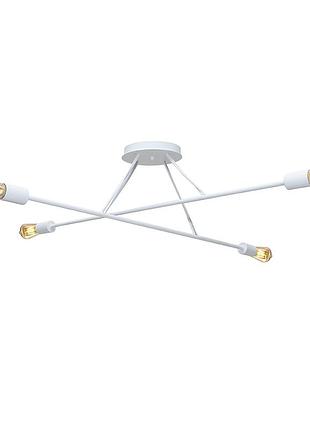 Люстра подвесная msk electric asket под четыре лампы е27 nl 10320-4 wh белая