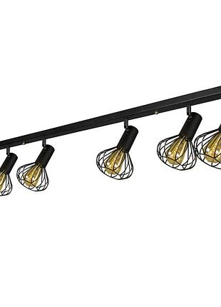 Світильник лофт msk electric lotus стельовий nl 14151-6 bk