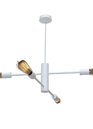 Люстра подвесная msk electric asket на четыре плафона е27 nl 6120-4 wh белая