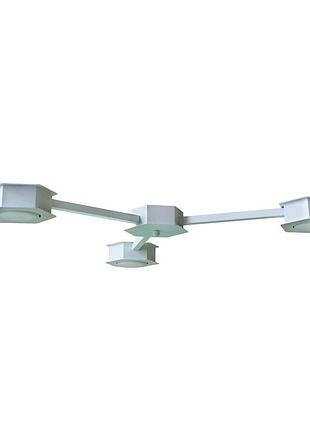 Люстра стельова msk electric space на три плафони під лампи gx53 біла nl 13040-3 wh