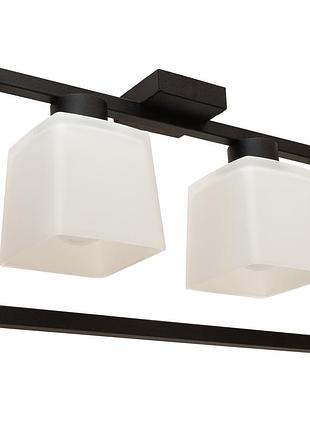 Люстра потолочная msk electric boston на два плафона под лампу е27 nl 400230-2 bk