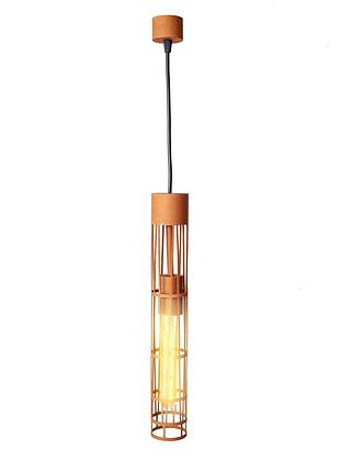 Светильник подвесной msk electric flow в стиле лофт под лампу е27 коричневый mr 6040 br