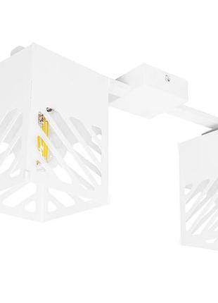 Люстра лофт msk electric urban на два плафони біла nl 2410-2 wh