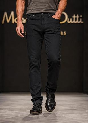 Чоловічі джинси massimo dutti чорні l бавовна