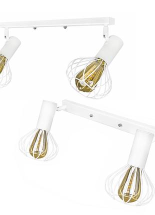 Светильник лофт настенно-потолочный msk electric lotus nl 14151-2 wh