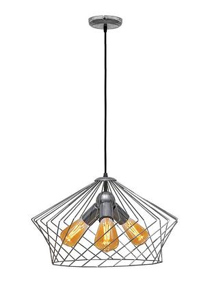 Світильник підвісний msk electric camelia в стилі лофт nl 3329-3 cr