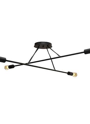 Люстра подвесная msk electric asket под четыре лампы е27 nl 10320-4 bk черная