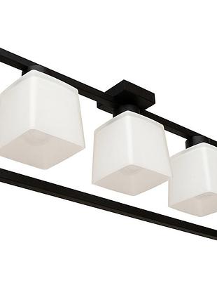 Люстра потолочная msk electric boston на три плафона под лампу е27 nl 400230-3 bk