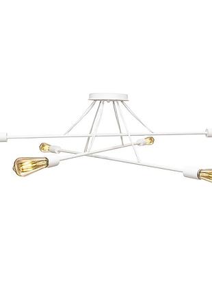 Люстра подвесная msk electric asket на шесть ламп е27 nl 10320-6 wh белая