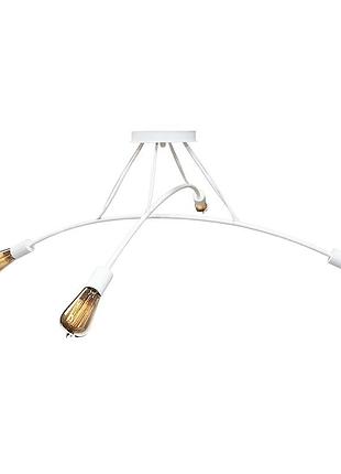 Люстра подвесная msk electric orion на четыре лампы е27 nl 9832-4 wh белая