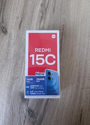 Redmi 15c 8/256 без nfc голубой