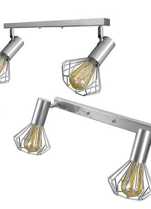 Светильник лофт msk electric diadem настенно-потолочный nl 22151-2 cr хром
