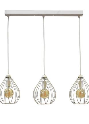 Світильник підвісний у стилі лофт на три лампи msk electric kaplya nl 2229-3w