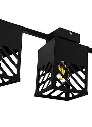 Люстра лофт msk electric urban на три плафона черная nl 2410-3 bk
