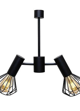Люстра msk electric diadem на два плафона е27 черная nl 22152-2 bk