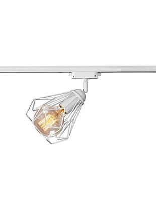 Світильник трековий під лампу е27 msk electric milan nt 5381w білий