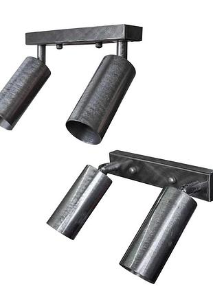 Світильник у стилі лофт msk electric tube спот із поворотним механізмом nl 1105-2 silver