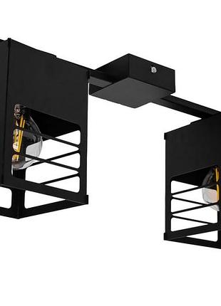 Люстра лофт msk electric urban на два плафона черная nl 2310-2 bk