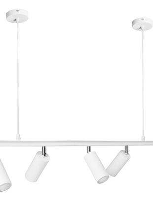 Люстра підвісна msk electric tube в стилі лофт із поворотними плафонами nl 2450-5 wh