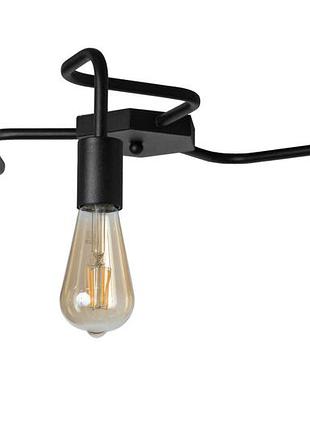 Люстра лофт msk electric laminari потолочная на три лампы nl 17503-3 bk