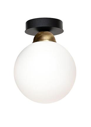 Светильник потолочный msk electric luna с плафоном шар под одну лампу pl 20262 bk