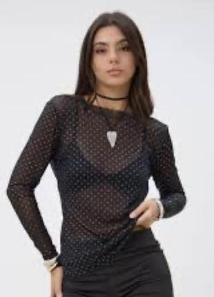 Лонгслів прозорий zara