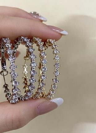 Swarovski великі кільця сережки