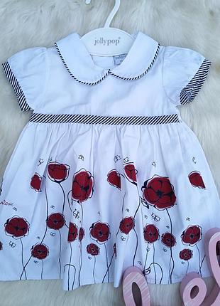 Сукня для дівчинки легка ошатна маки baby rose