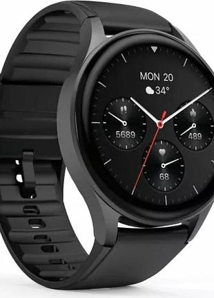 Смарт часы hama smartwatch 8900 amoled gps bluetooth, черный, легкий б/в