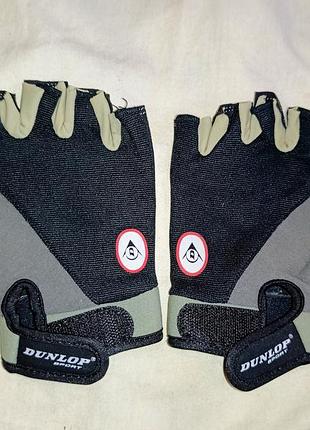 Спортивные перчатки без пальцев dunlop