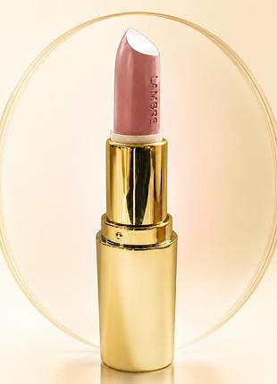 Зволожувальна губна помада lambre exclusive colour №5 nude beige — нюдовий бежево-рожевий відтінок, 4 г